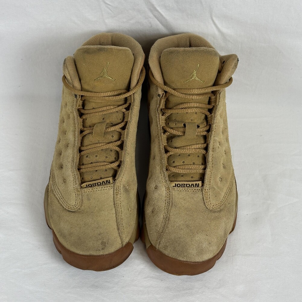 Jordan Air Jordan 13 Retro Basketball Shoes Kids Size 3Y Wheat Suede 414571-705